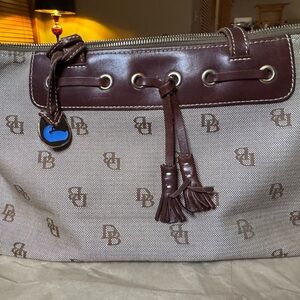 Dooney&Bourke Brown Monogram Tote Bag